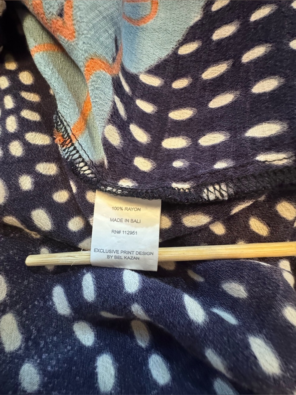 Bel Kazan V Neck  kimono-style Shirt Size S/M - Picture 4 of 7